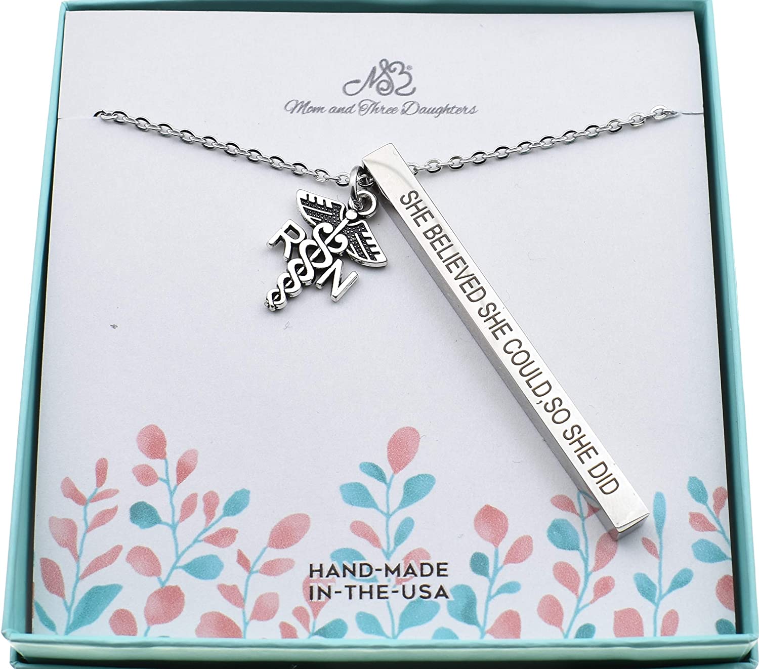 Live Love Cheer Personalized Jewelry Handcrafted 16 Inch Silver Cable Chain with Two Inch Extender Fabulous Gift for Her Cheerleader Charm Womens Necklace Stainless Steel